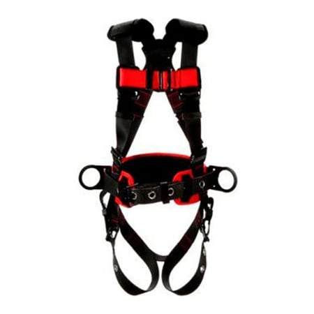 3M Dbi-Sala Protecta Construction Style Harness, Back & Side D-Rings, S 1161308